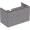 Image de Geberit Meuble sous-lavabo Xeno2 88x53x46,2 cm, 2 tiroirs, avec plan, struct./gris sable