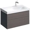 Image de Geberit Xeno 2 Meuble sous-lavabo avec Siphon découpé à Droite 500.516, 880x530x462mm, 2 tiroirs, Coloris: Gris Scultura Malamin Structure en Bois - 500.516.43.1