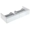 Image de Geberit Xeno 2 Armoire sous lavabo 500.517., 1174x220x462mm, 2 tiroirs, Couleur: Laque Brillante Blanche