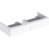 Image de Geberit Meuble sous lavabo Xeno2 117,4x22x46,2cm, 2 tiroirs, brillant/blanc