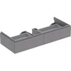 Image de Geberit Meuble sous lavabo Xeno2 117,4x22x46,2 cm, 2 tiroirs, structuré/gris foncé