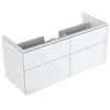Image de Geberit Xeno 2 Armoire sous lavabo 500.518., 1174x530x462mm, 4 tiroirs, Couleur: Laque Brillante Blanche