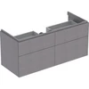 Image de Geberit Meuble sous-lavabo Xeno2 117,4x53x46,2cm, 4 tiroirs, struct./antracite
