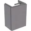 Image de Geberit Meuble sous lavabo Xeno2 38x52,5x26,5 cm, 1 porte, struct./noir-gris