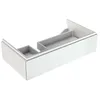 Image de Geberit Xeno 2 Armoire sous lavabo 500.508., 880x220x462mm, 1 tiroir, Couleur: Laque Brillante Blanche