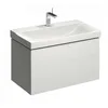 Image de Geberit Xeno 2 Armoire sous lavabo 500.509. 880x530x462mm, 2 tiroirs, Couleur: Laqué Blanc Brillant
