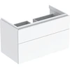 Image de Geberit Meuble sous lavabo Xeno2 88x53x46,2 cm, laqué blanc brillant, 2 tiroirs