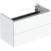 Image de Geberit Meuble sous lavabo One 2 tiroirs, blanc brillant, 74,5x46,5x39,6 cm