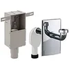 Image de Siphon encastré GEBERIT 151,120,21.1 lavabo Laiton Brillant Chromé