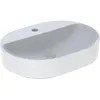 Image de Geberit VariForm Lavabo à poser elliptique, 600x450mm, avec trou pour robinet, sans trop-plein, 500.778.01.2, Couleur: blanc