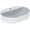 Image de Geberit Lavabo à poser VariForm 60x45 cm, avec trou de robinet, sans trop-plein, elliptique, blanc