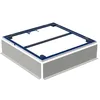 Image de Cadre dinstallation Geberit pour receveurs de douche Setaplano jusquà 100 cm, pour 4 bacs, 154.460.00.1, 80x80 cm, hauteur 3 cm,