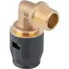 Image de Geberit coude de transition PushFit d 16 mm x R 1/2, 90°, mâle, laiton rouge