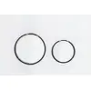 Image de Geberit Plaque de commande Sigma 50 ronde Pl/T blanc, bord chromé, pour chasse double volume