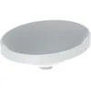Image de Geberit VariForm lavabo encastré ovale, 500x400mm, sans trou pour robinet, sans trop-plein, 500.711.01.2, Couleur: blanc
