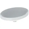 Image de Geberit VariForm lavabo encastré ovale, 550x400mm, sans trou pour robinet, sans trop-plein, 500.719.01.2, Couleur: blanc