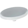 Image de Geberit Lavabo encastré VariForm 55x40cm, sans trop-plein, sans fixation, verre US / blanc