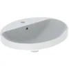 Image de Geberit VariForm lavabo encastré ovale, 550x450mm, avec trou pour robinet, avec trop-plein, 500.721.01.2, Couleur: blanc