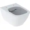 Image de Geberit WC suspendu, chasse profonde Smyle Square 4,5 l, évac. cachée, fermé, sans bride, blanc