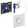 Image de Geberit 116015KK1 Design Sigma 10 Kit de montage final HyTronic pneumatique Blanc/Or/Blanc