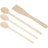 Image de kela Set cuillères Maribor 4 pièces d'hêtre, Bois, Beige, 35 x 5,5 x 2 cm 17253