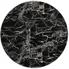 Image de Kare Design Plateau de Table Schickeria Effet marbre Noir Diamètre - 110cm