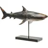 Image de Kare Design Figurine Décorative Shark Base, Gris, Animal Requin, Sculpture, Deco Intérieur, Decoration Chambre, Salon, Maison, Cadeau, 39 x 59 x 24 cm