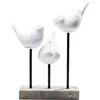 Image de Kare Design Lampe à poser Animal Birds LED, oiseaux, blanc, porcelaine, lampe de table, decoration chambre à coucher, salon, 52x35x25cm (Ampoule Non Incluse)