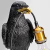 Image de KARE Animal Sitting Crow lampe à poser en noir