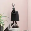 Image de lampe à poser KARE Animal Rabbit, noir/doré, 68 cm, E14