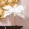 Image de KARE Feather Palm lampe à poser plumes, blanche
