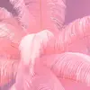 Image de KARE Feather Palm lampe sur pied plumes, rose
