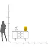 Image de KARE Vase Lemon Juice, hauteur 40 cm, Ø 31 cm, porcelaine, jaune