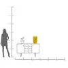 Image de KARE Vase Lemon Juice, hauteur 43 cm, Ø 26 cm, porcelaine, jaune