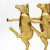 Image de KARE Figurine décorative Dancing Cows, doré, polyrésine, H 23 cm
