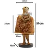 Image de lampe à poser KARE Animal Meerkat Fur, marron, 51 cm, E14