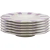 Image de Assiettes creuses Harlequin 23cm violettes set de 6 Kare Design