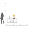 Image de lampe à poser KARE Nature Flame, bois flotté, 56 cm, E27
