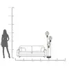 Image de Lampe sur pied KARE Supernova, gris fumé, verre, 160 cm, E27