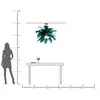 Image de Suspension KARE Feather Palm, verte, plumes, Ø 87 cm, G9