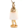 Image de Kare Design Lampe de table Animal Rabbit 6, Blanc, 68x23x26 Cm, Luminaire d’intérieur lampe de table accessoire déco, Lampe de table décorative, Lampe sculpture, Motif animal sculptural, Salon