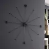 Image de KARE Horloge murale Like Umbrella, aluminium, polystyrène, Ø 100 cm