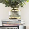 Image de KARE Vase LA Noble, hauteur 18 cm, verre, or/clair, fait main