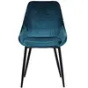 Image de Kare Design Chaise East Side Velours Bleu-Vert
