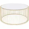 Image de Kare Design Table Basse Ronde Wire 80cm Laiton