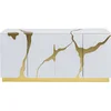 Image de Kare Buffet Cracked Blanc et doré Design