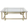 Image de Kare Table Basse Design Clara Gold 120 x 120 cm