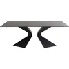 Image de Kare Design Table Gloria 200x100cm grès Noir