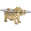 Image de Kare Design Table Basse Hippopotame doré