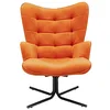 Image de Kare Design Fauteuil pivotant Oscar Velours Orange